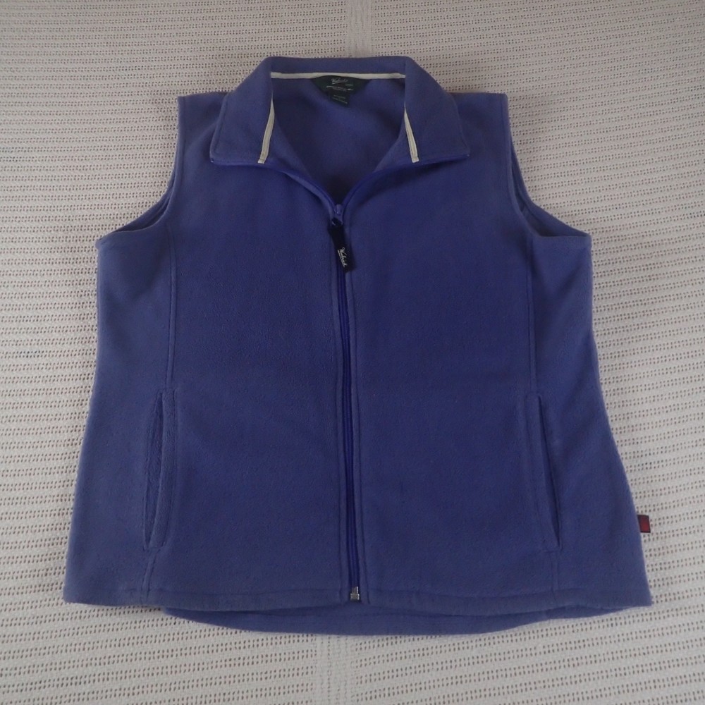 Woolrich Womans Full Zip Fleece Purple Verst Size: Large